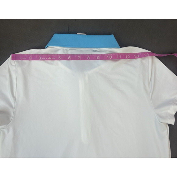 Tommy Bahama Womens Active Golf Light Blue Collar Short Sleeve Shirt Size Small - Picture 10 of 10
